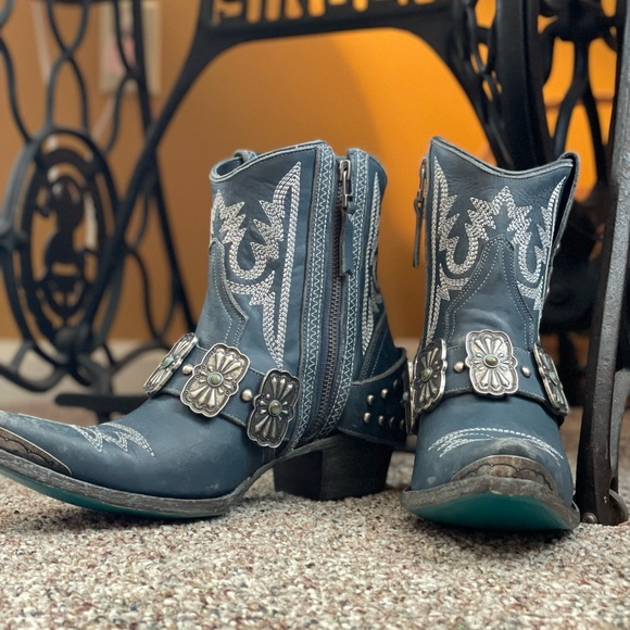 Lane navy booties 8 - Picture 4 of 5